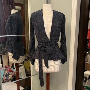 NWOT!!! BCBGeneration Black Metallic Cardigan‎